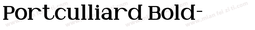 Portculliard Bold字体转换